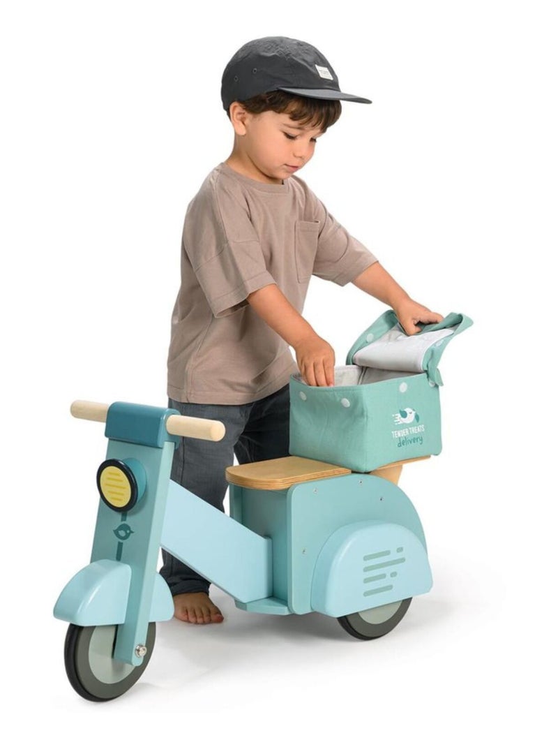 Tender Leaf - Porteur Scooter De Livraison Bleu - Kiabi