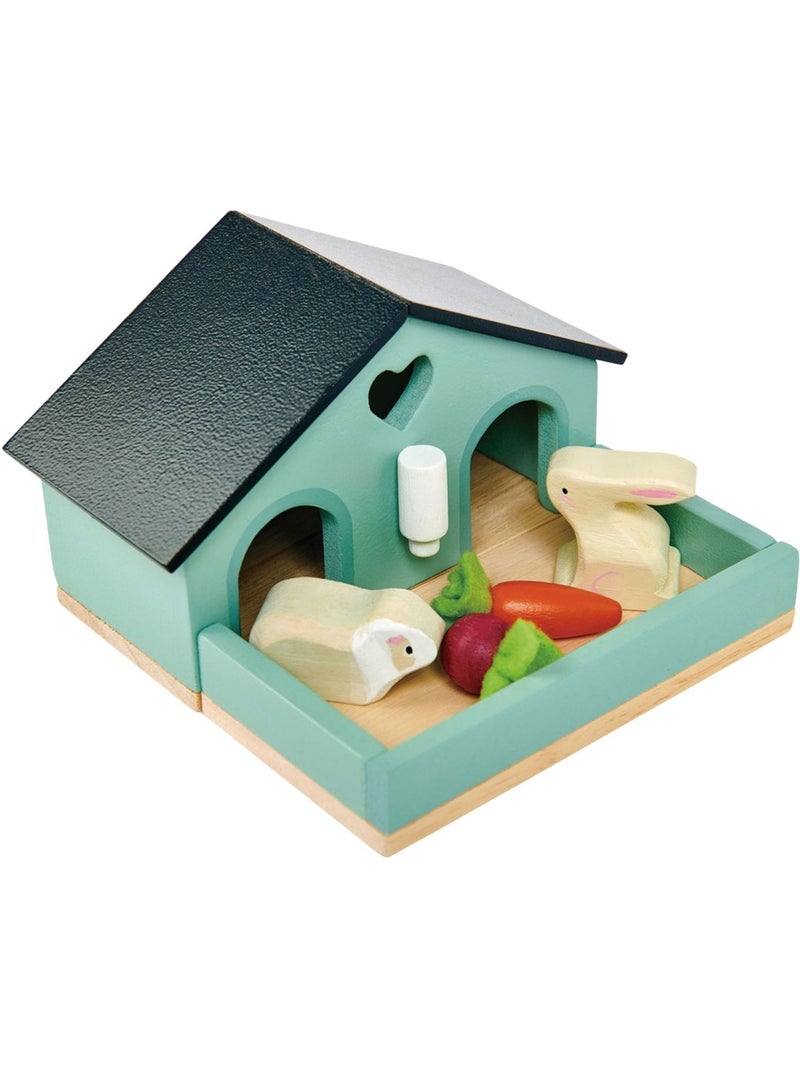 Tender leaf - set lapin et cochon d'inde + cabane Multicolore - Kiabi