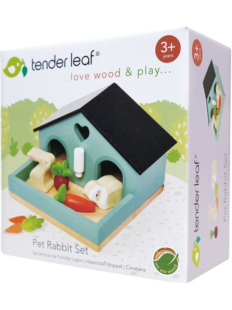 Tender leaf - set lapin et cochon d'inde + cabane Multicolore - Kiabi