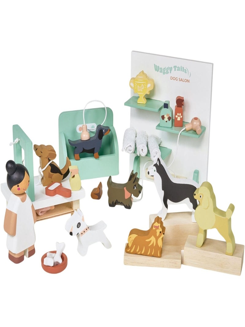 Tender Leaf - Set salon de toilettage pour chiens Waggy Tails Multicolore - Kiabi