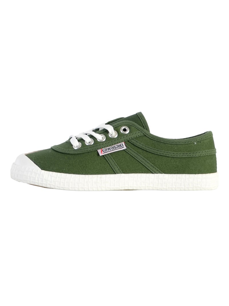 Tennis à lacet Kawasaki Canvas Vert - Kiabi