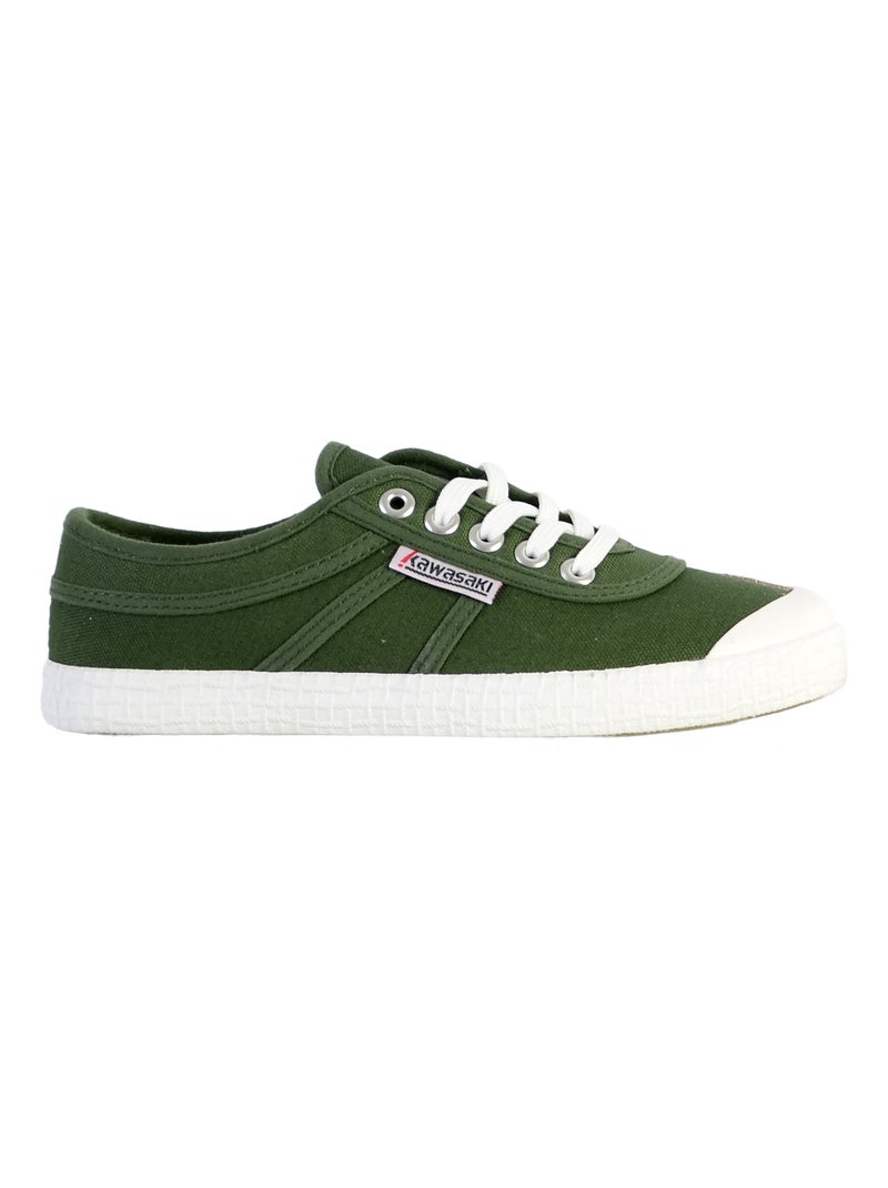 Tennis à lacet Kawasaki Canvas Vert - Kiabi