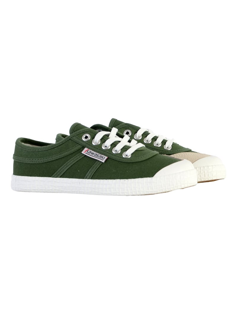 Tennis à lacet Kawasaki Canvas Vert - Kiabi