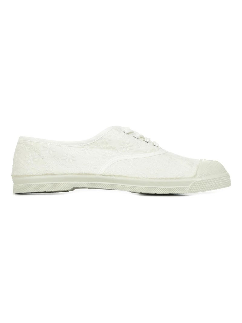 Tennis à Lacets Bensimon Broderie Anglaise Beige - Kiabi