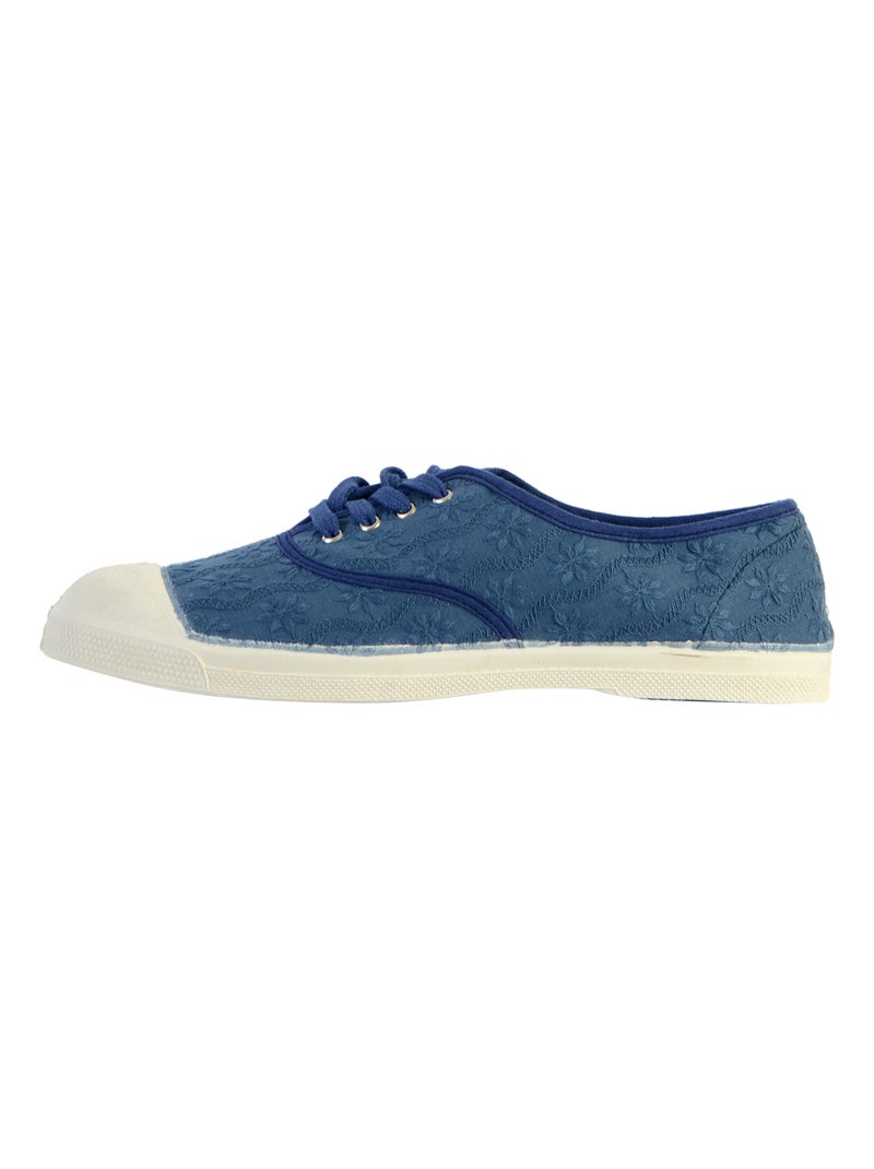 Tennis à Lacets Bensimon Broderie Anglaise Bleu - Kiabi