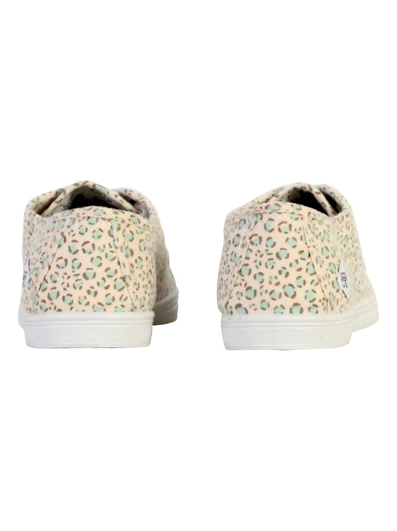 Tennis à Lacets Le Temps Des Cerises Basic 02 Beige/Noir - Kiabi