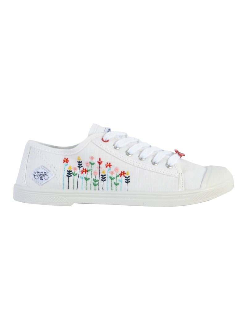 Tennis à Lacets Le Temps Des Cerises Basic 02 Blanc - Kiabi