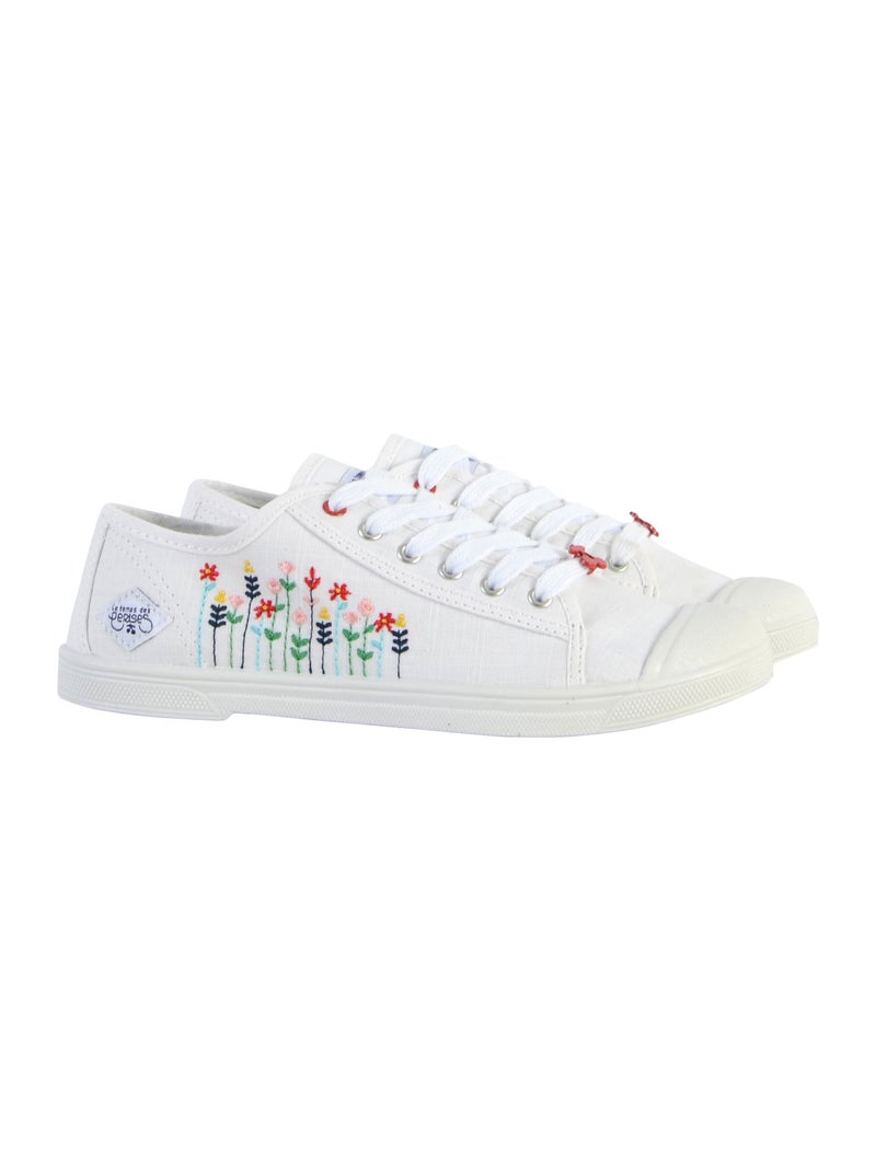 Tennis à Lacets Le Temps Des Cerises Basic 02 Blanc - Kiabi