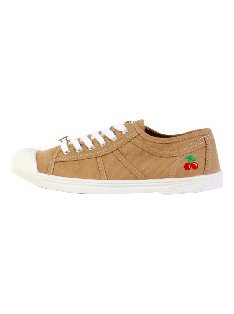 Tennis à Lacets Le Temps Des Cerises Basic 02 Marron - Kiabi