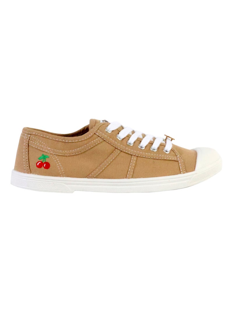 Tennis à Lacets Le Temps Des Cerises Basic 02 Marron - Kiabi