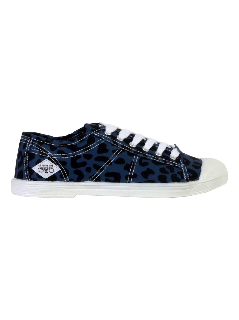Tennis à Lacets Le Temps Des Cerises Basic 02 Noir Bleu Noir - Kiabi