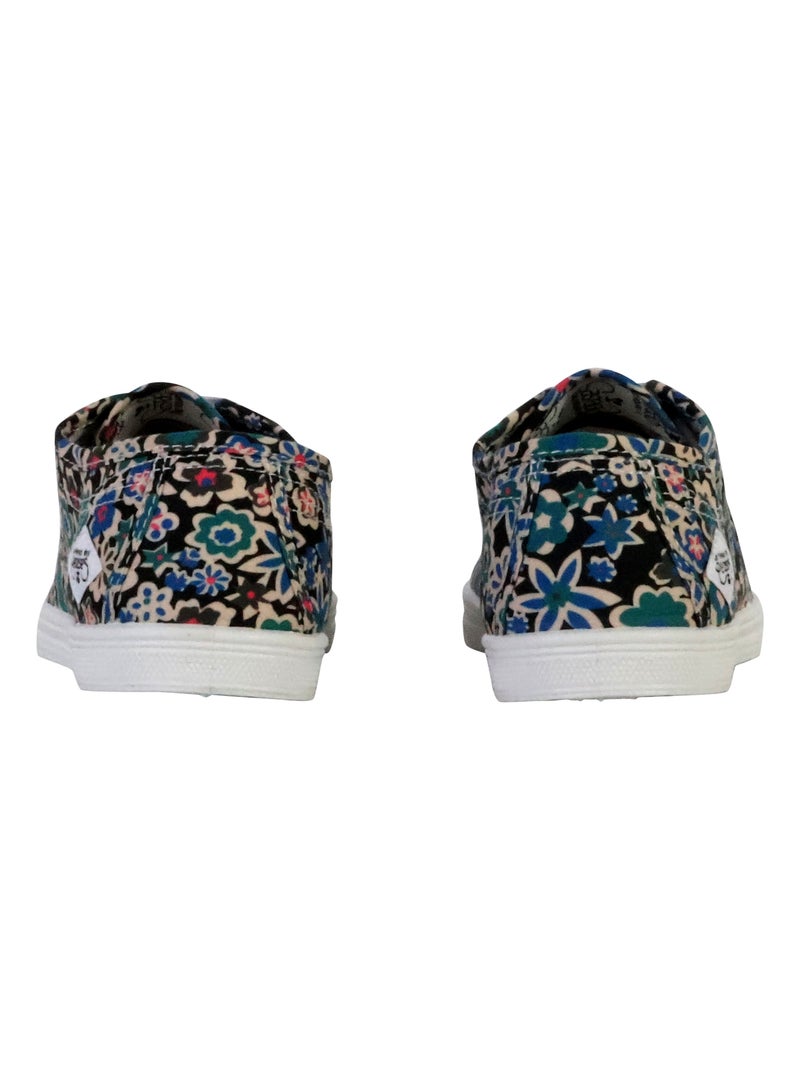 Tennis à Lacets Le Temps Des Cerises Basic 02 Noir Vert Bleu - Kiabi