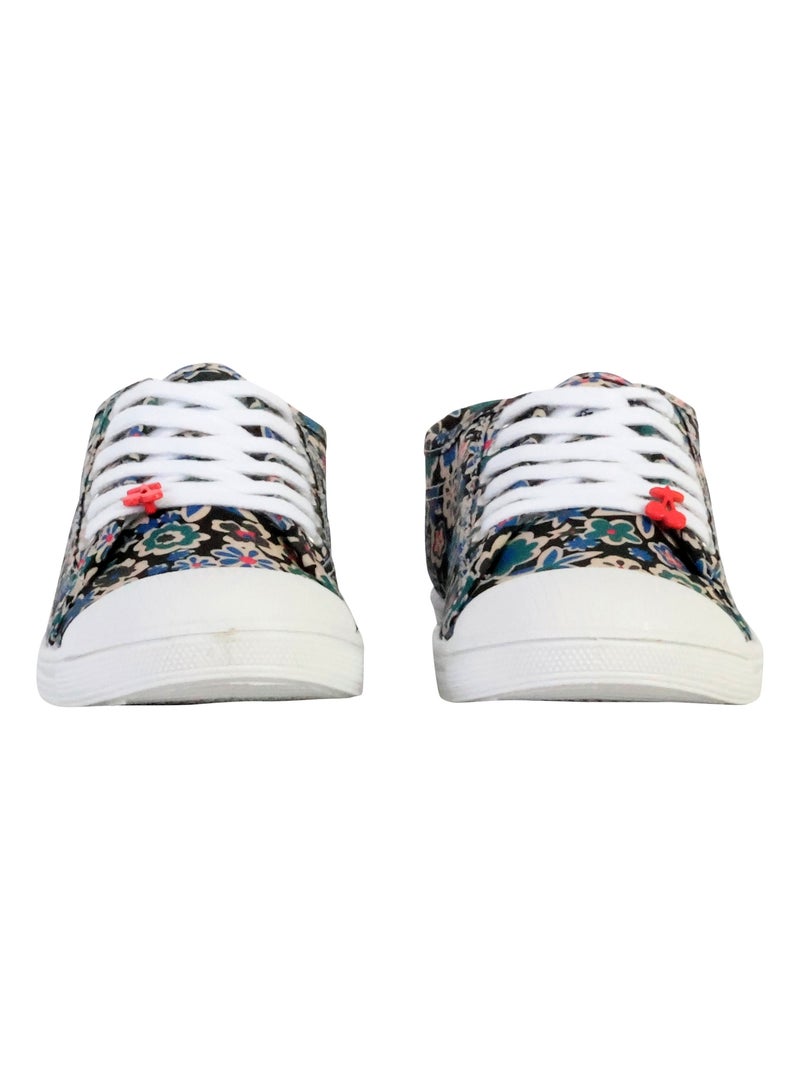 Tennis à Lacets Le Temps Des Cerises Basic 02 Noir Vert Bleu - Kiabi