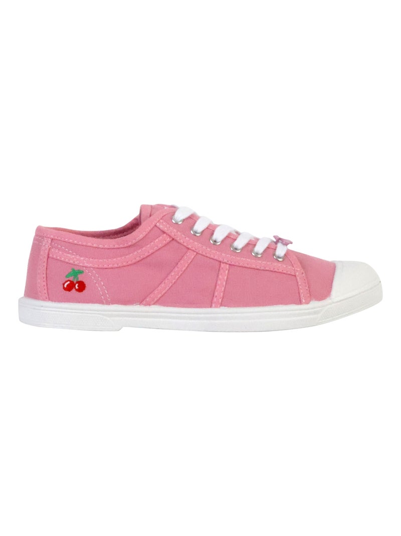 Tennis à Lacets Le Temps Des Cerises Basic 02 Rose - Kiabi