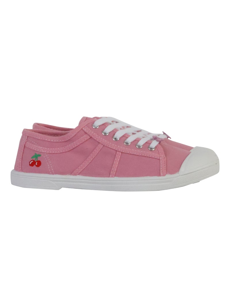 Tennis à Lacets Le Temps Des Cerises Basic 02 Rose - Kiabi