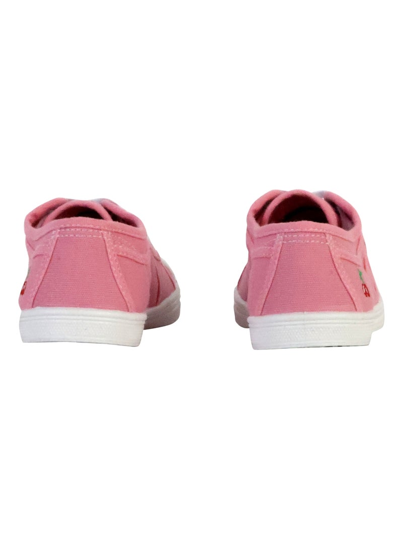 Tennis à Lacets Le Temps Des Cerises Basic 02 Rose - Kiabi