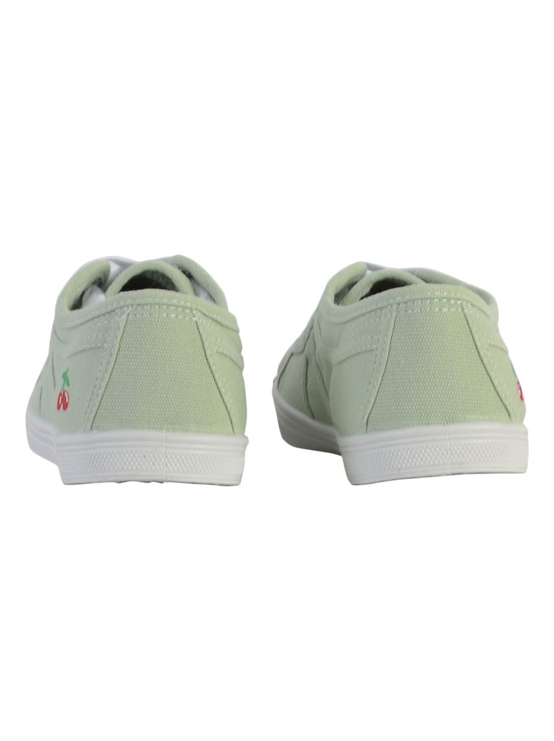 Tennis à Lacets Le Temps Des Cerises Basic 02 Vert - Kiabi