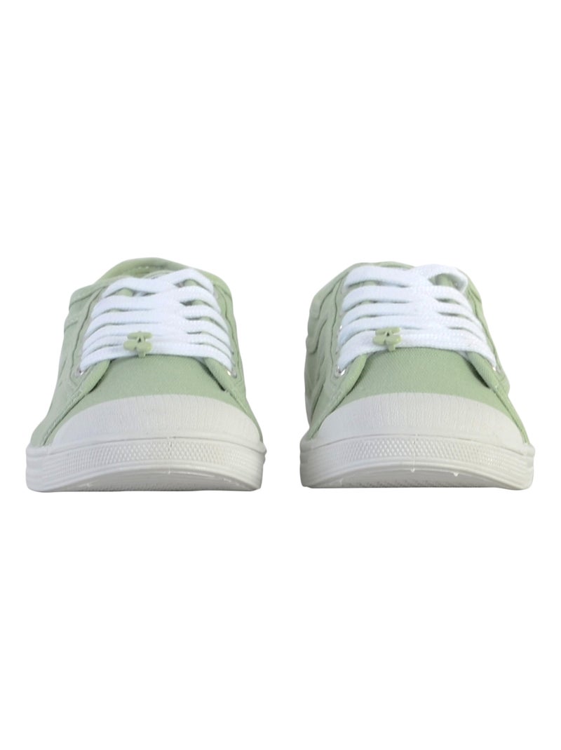 Tennis à Lacets Le Temps Des Cerises Basic 02 Vert - Kiabi