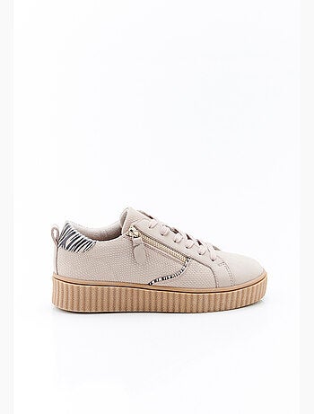 Tennis Amortyl cuir embossé - Damart