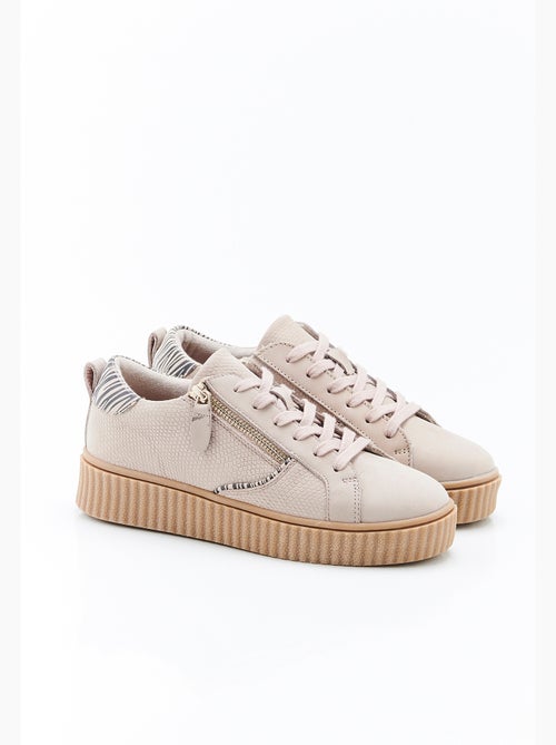 Tennis Amortyl cuir embossé - Damart - Kiabi