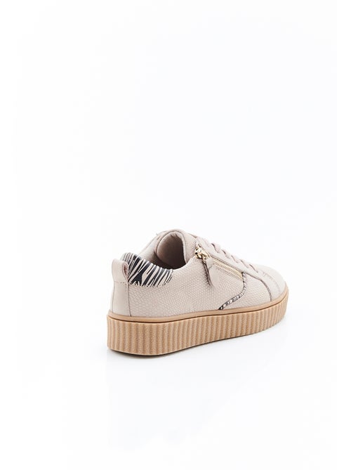 Tennis Amortyl cuir embossé - Damart - Kiabi