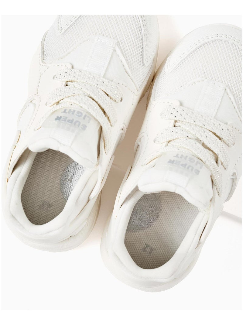 Tennis basket baskets, à lacets NEW YORK Blanc - Kiabi