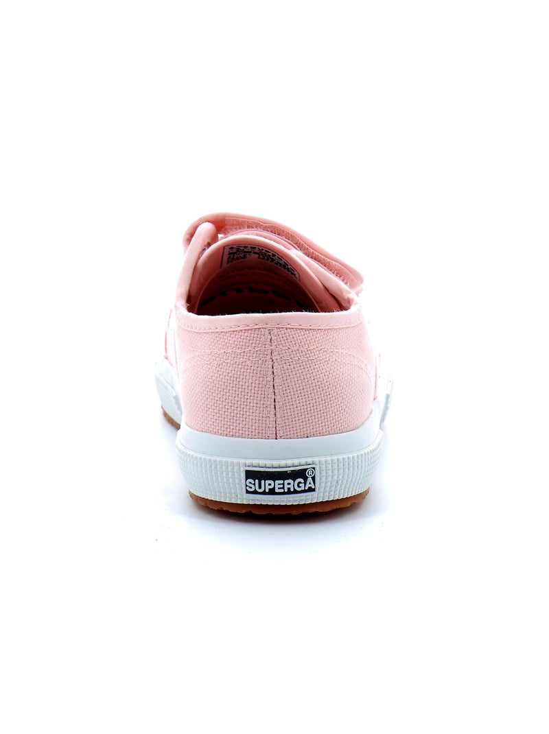 Tennis Basse à Scratch Pour Enfant Cotjstrap Classic Rose - Kiabi