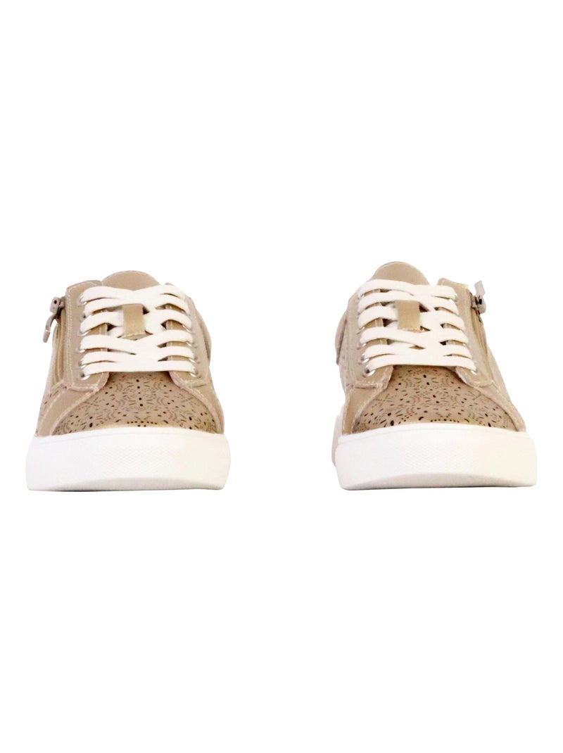 Tennis Cuir The Divine Factory Alenoa Doré/or - Kiabi