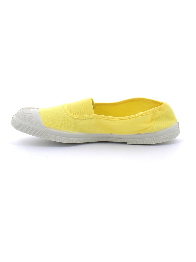 Tennis en Toile Bensimon Jaune - Kiabi