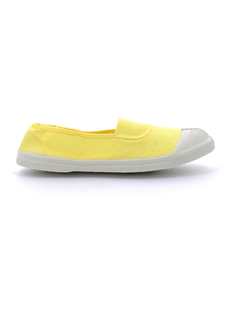 Tennis en Toile Bensimon Jaune - Kiabi