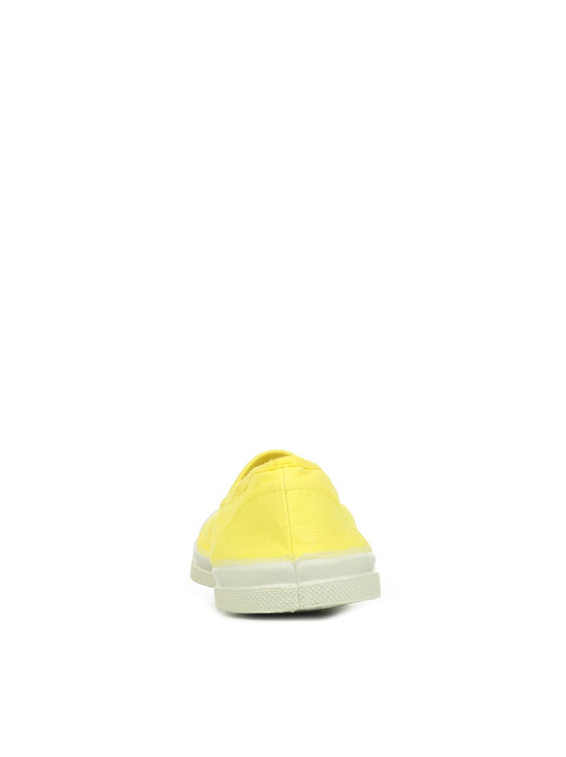 Tennis en Toile Bensimon Jaune - Kiabi