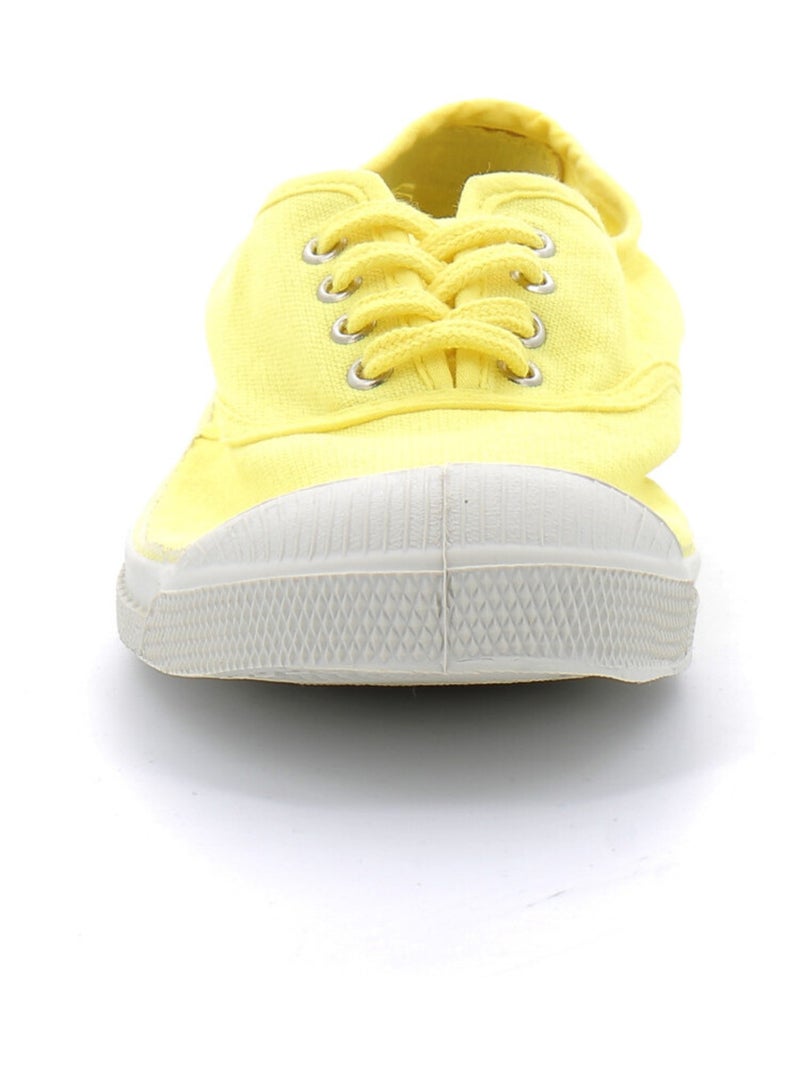 Tennis en Toile Bensimon Jaune - Kiabi