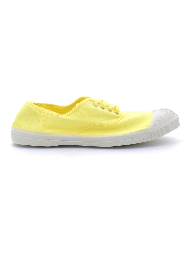 Tennis en Toile Bensimon Jaune - Kiabi