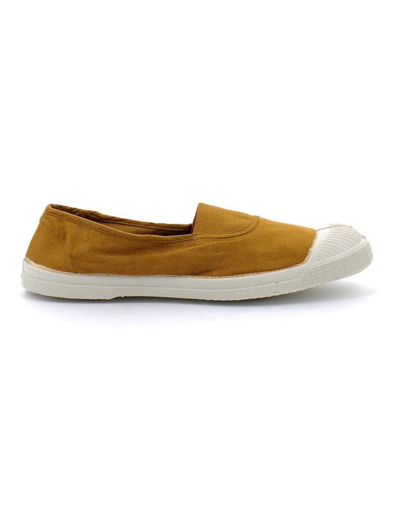 Tennis en Toile Bensimon Marron - Kiabi
