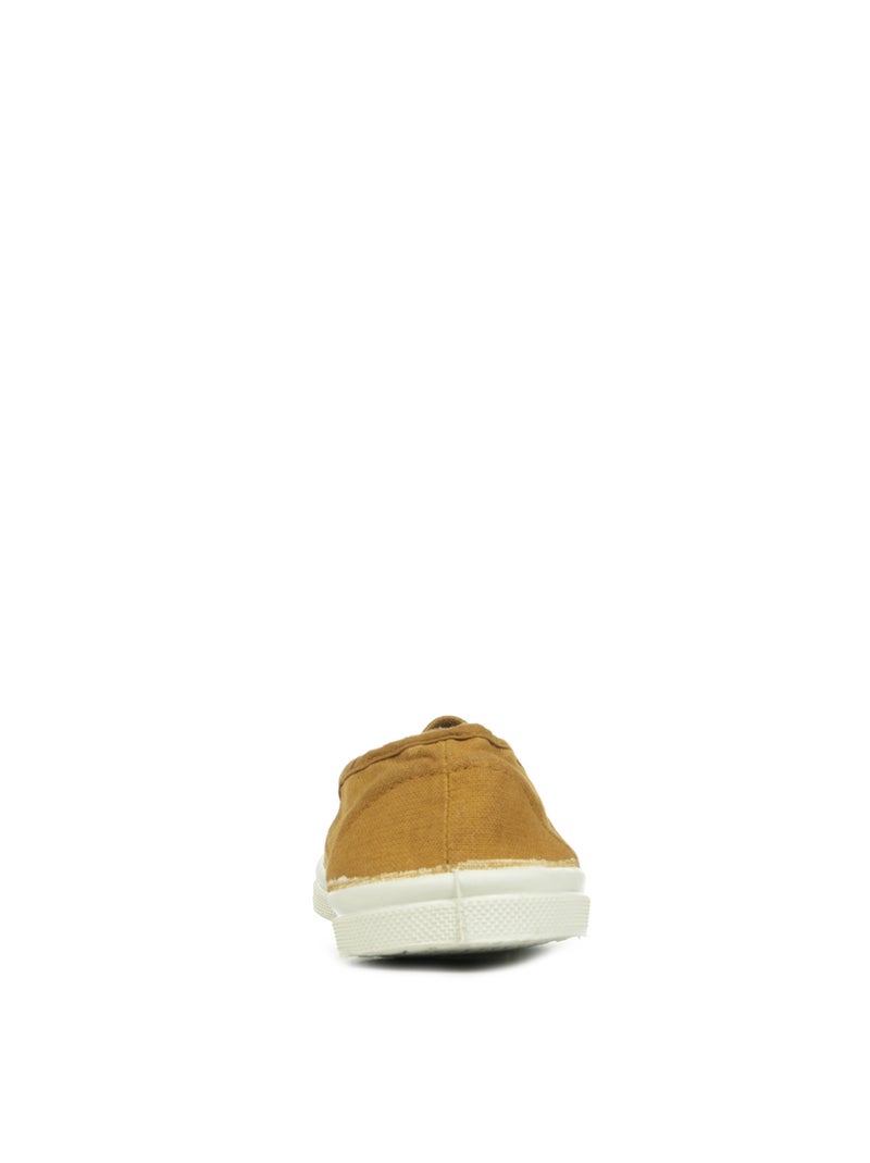 Tennis en Toile Bensimon Marron - Kiabi