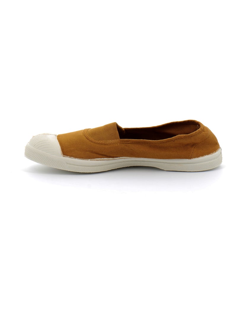 Tennis en Toile Bensimon Marron - Kiabi