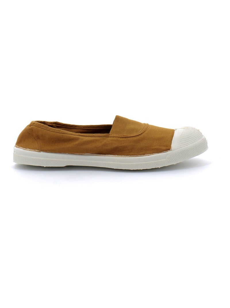 Tennis en Toile Bensimon Marron - Kiabi