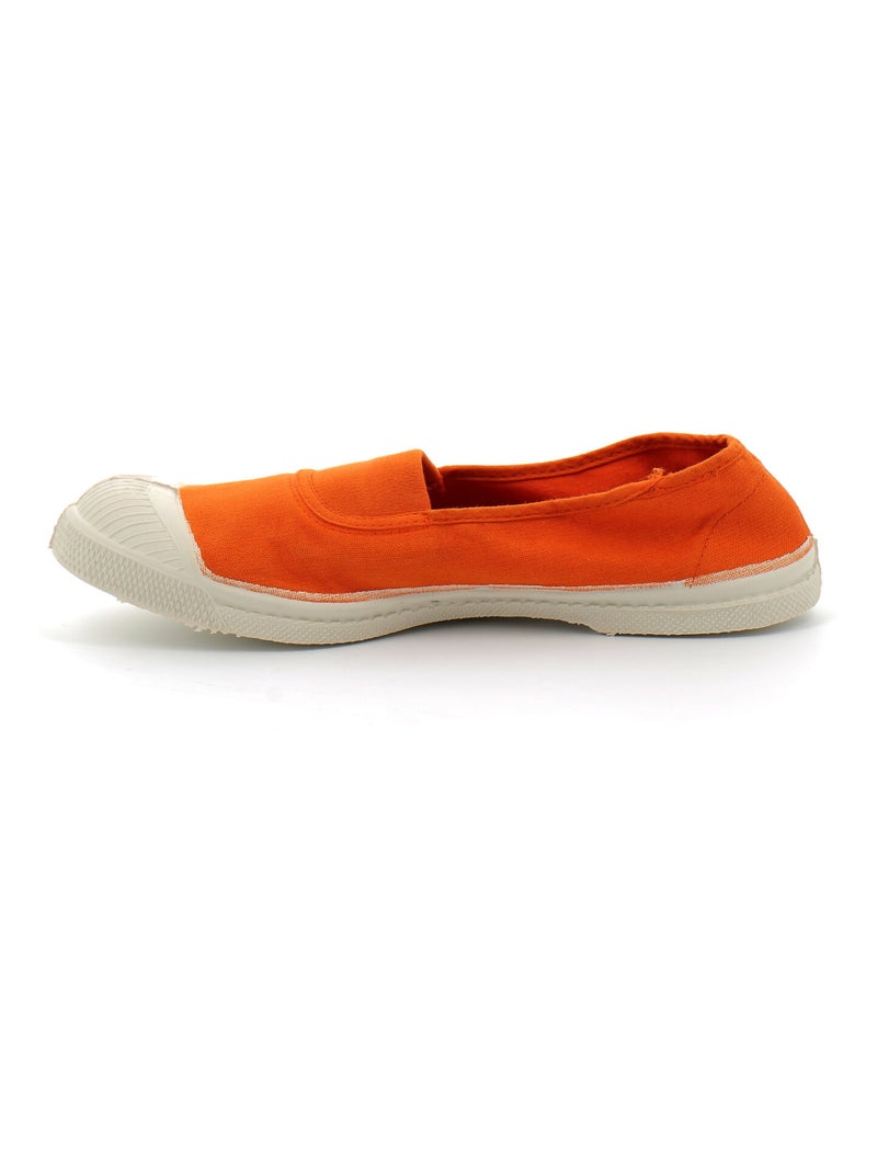 Tennis en Toile Bensimon Orange - Kiabi