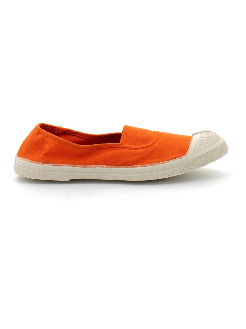 Tennis en Toile Bensimon Orange - Kiabi