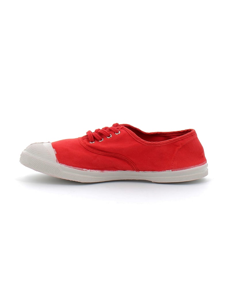 Tennis en Toile Bensimon Rouge - Kiabi