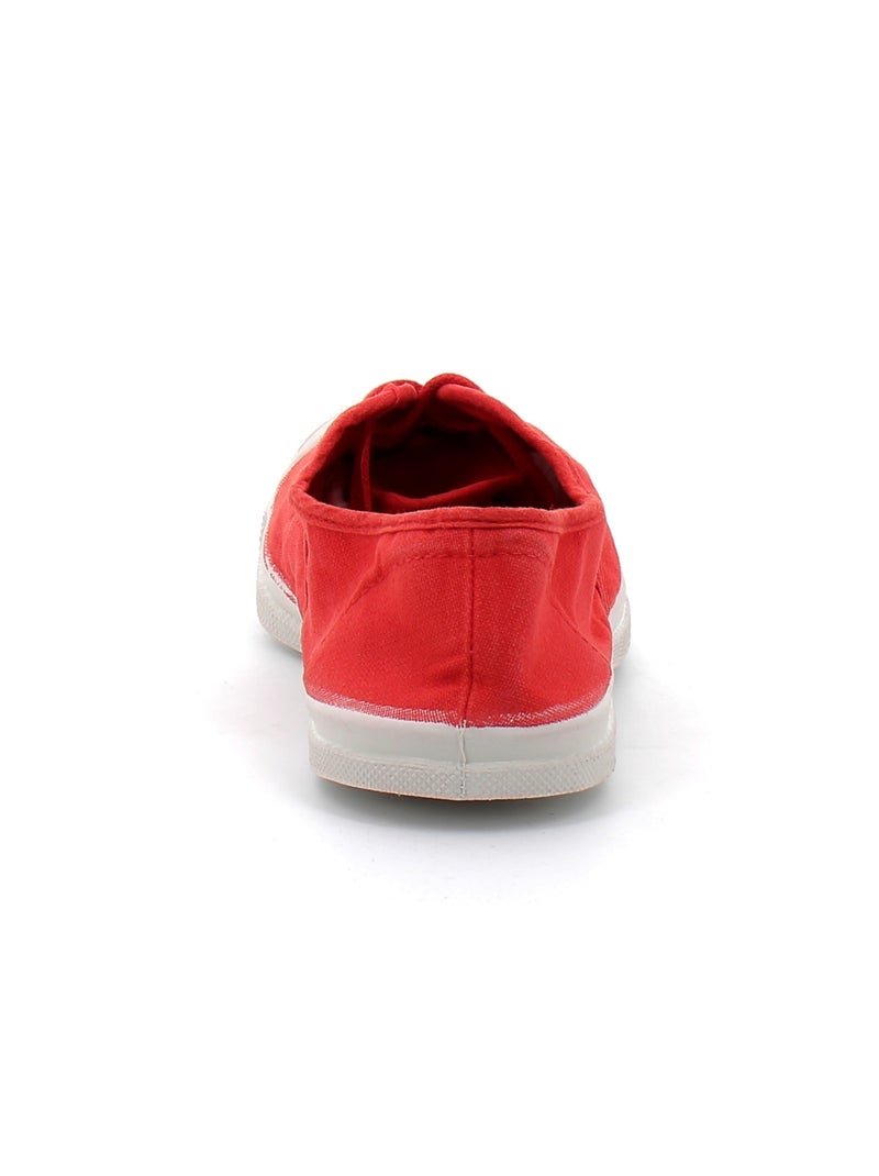 Tennis en Toile Bensimon Rouge - Kiabi