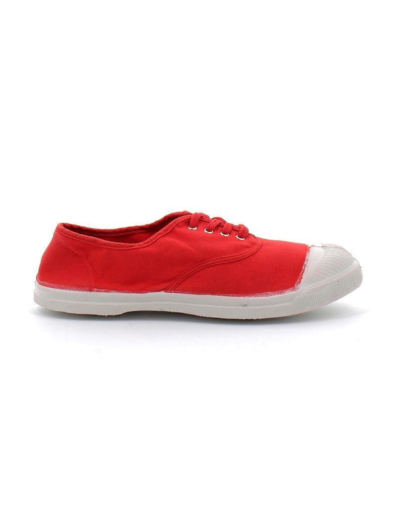 Tennis en Toile Bensimon Rouge - Kiabi