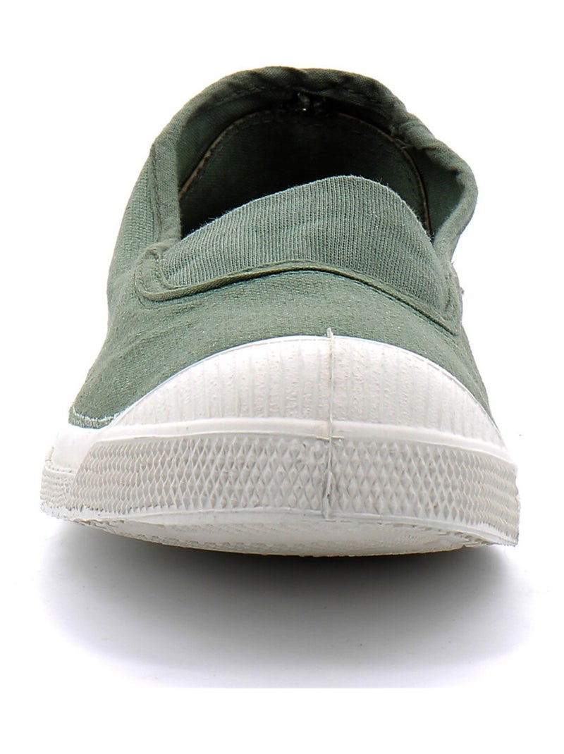 Tennis en Toile Bensimon Vert - Kiabi