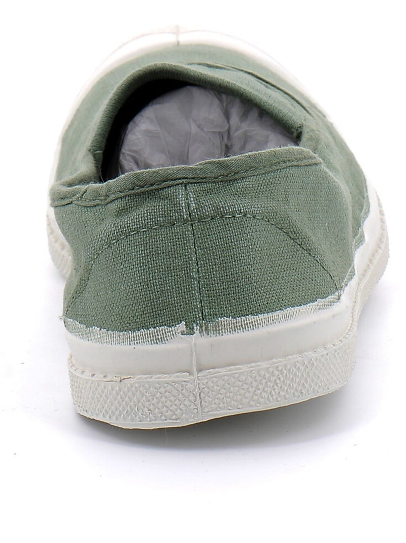Tennis en Toile Bensimon Vert - Kiabi