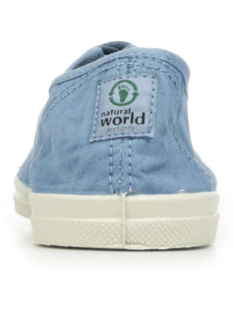 Tennis Lacet Natural World Bleu - Kiabi