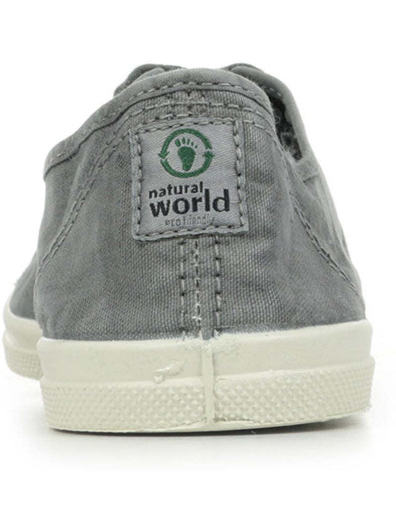 Tennis Lacet Natural World Gris - Kiabi