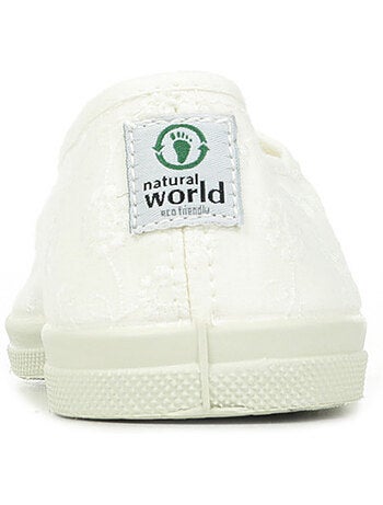 Tennis Lacet Natural World Ingles Bordado Tintado