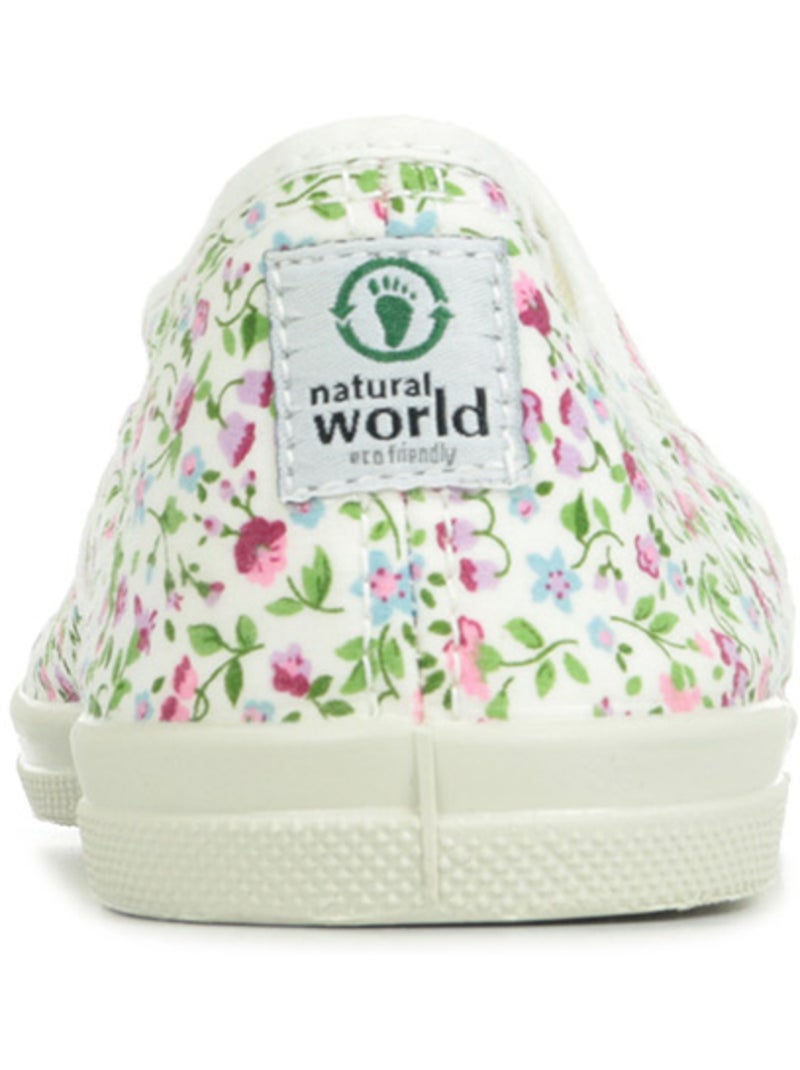 Tennis Lacet Natural World INGLES LIBERTY TINTADO  119 Blanc - Kiabi