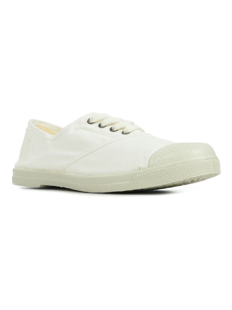 Tennis Lacet Natural World INGLES TINTADO ELAST. CORDONES 102 Blanc - Kiabi