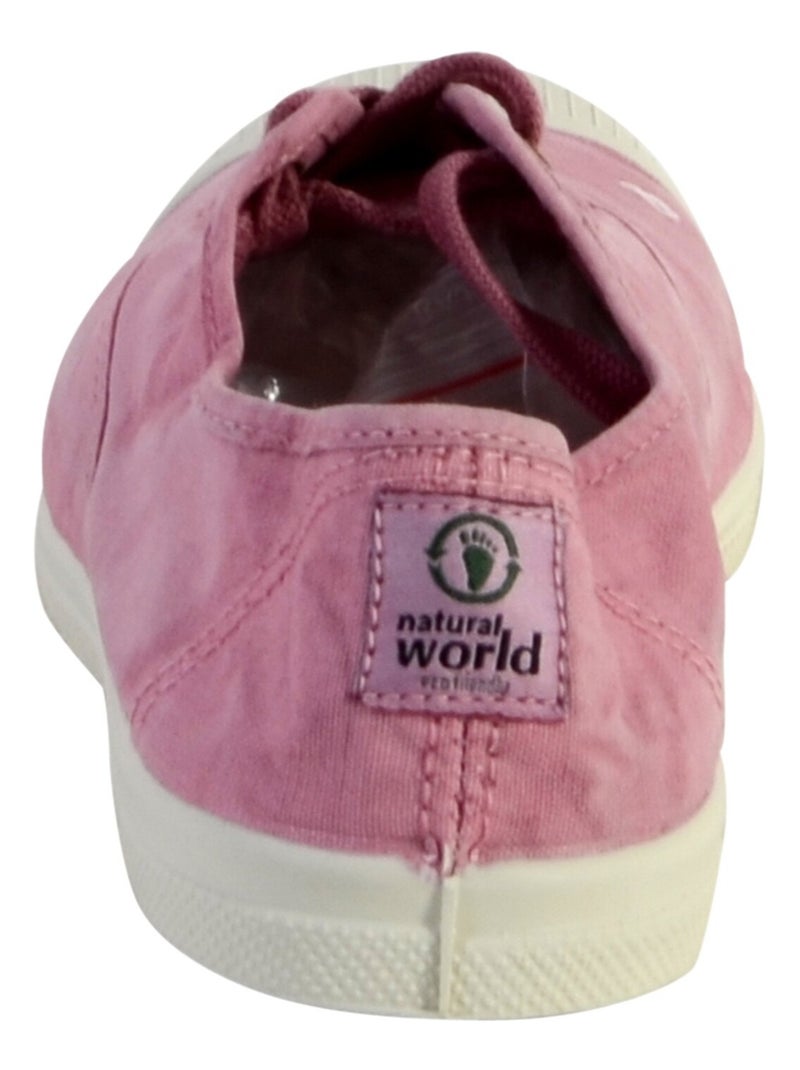 Tennis Lacet Natural World Rose - Kiabi